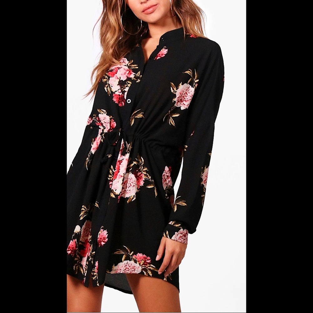 Floral Shirt Dress